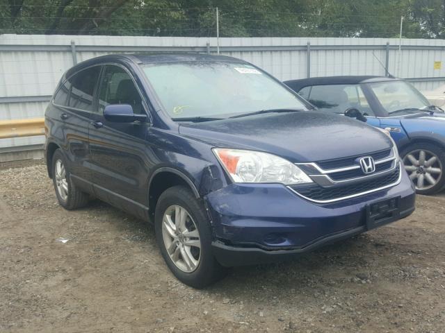 5J6RE4H72AL024375 - 2010 HONDA CR-V EXL BLUE photo 1