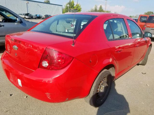 1G1AL55FX77118010 - 2007 CHEVROLET COBALT LT RED photo 4