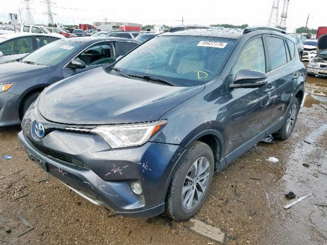 JTMRJREV1GD024677 - 2016 TOYOTA RAV4 HV XL GRAY photo 2