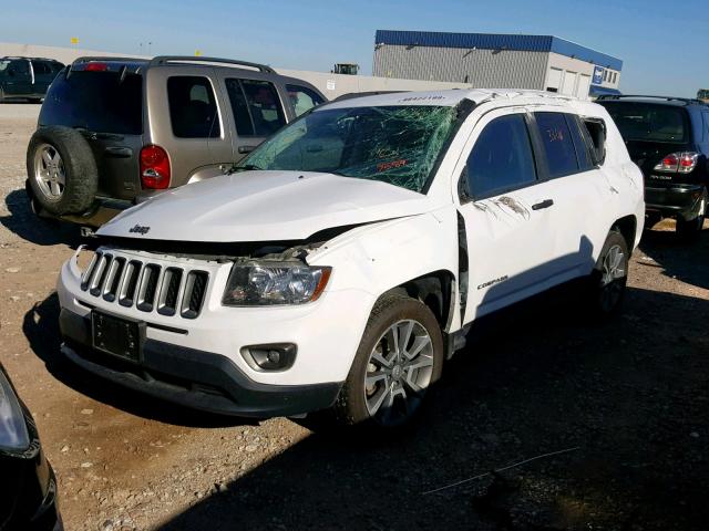 1C4NJDBB3GD807589 - 2016 JEEP COMPASS SP WHITE photo 2