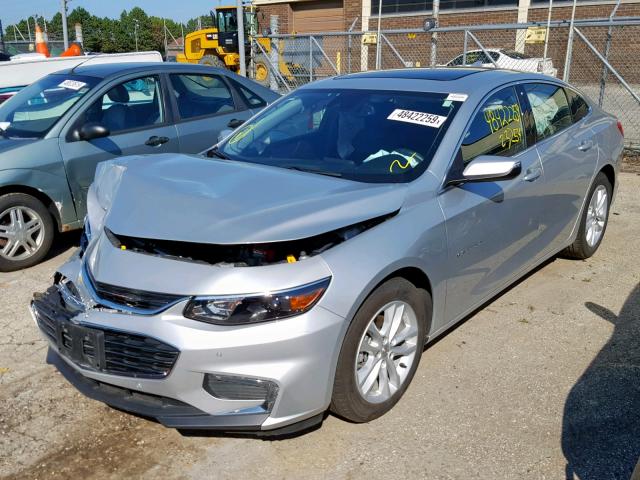 1G1ZJ5SU9GF326509 - 2016 CHEVROLET MALIBU HYB SILVER photo 2