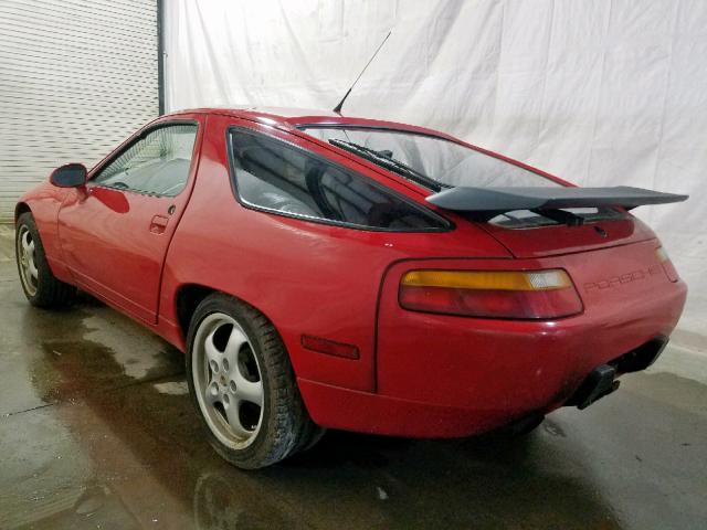 WP0JB0922HS861120 - 1987 PORSCHE 928 S RED photo 3