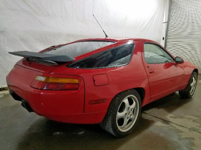 WP0JB0922HS861120 - 1987 PORSCHE 928 S RED photo 4