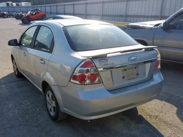 KL1TD56678B148843 - 2008 CHEVROLET AVEO BASE Күміс фото 3
