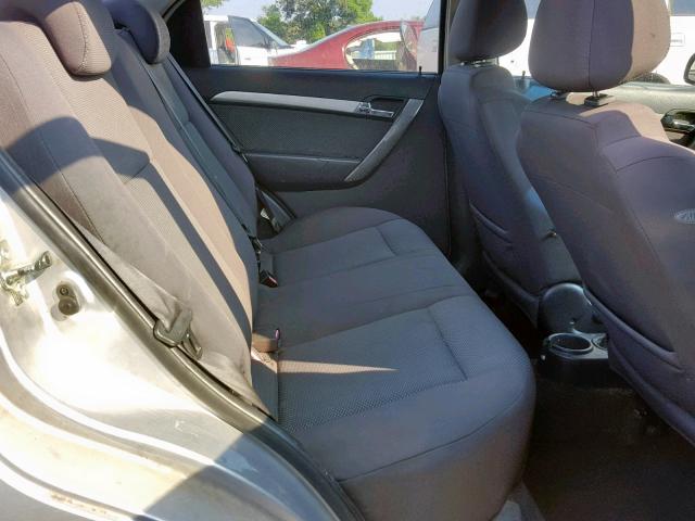 KL1TD56678B148843 - 2008 CHEVROLET AVEO BASE Күміс фото 6