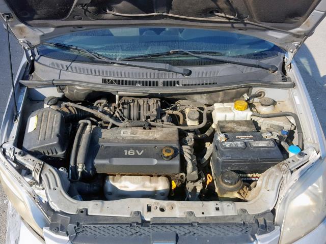 KL1TD56678B148843 - 2008 CHEVROLET AVEO BASE Күміс фото 7
