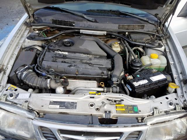 YS3DD58HX12024625 - 2001 SAAB 9-3 SILVER photo 7