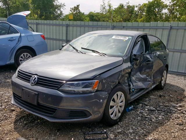 3VW1K7AJ7DM261480 - 2013 VOLKSWAGEN JETTA BASE 绿色 照片 2