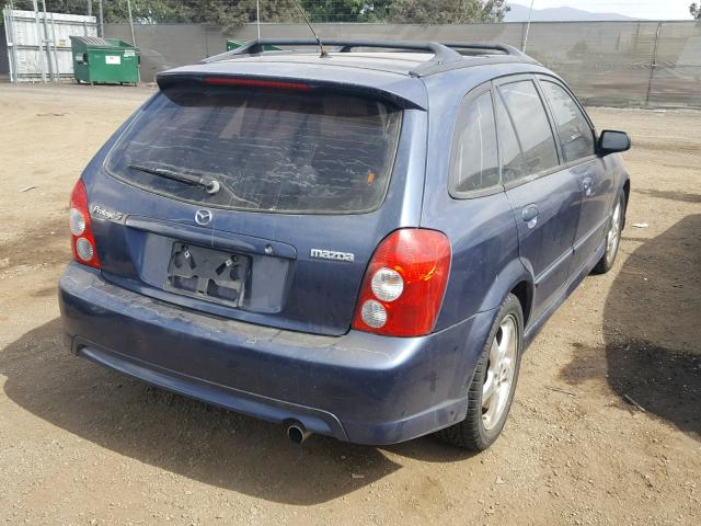 JM1BJ246621575765 - 2002 MAZDA PROTEGE PR BLUE photo 4