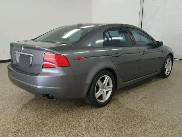 19UUA66205A053357 - 2005 ACURA TL GRAY photo 4