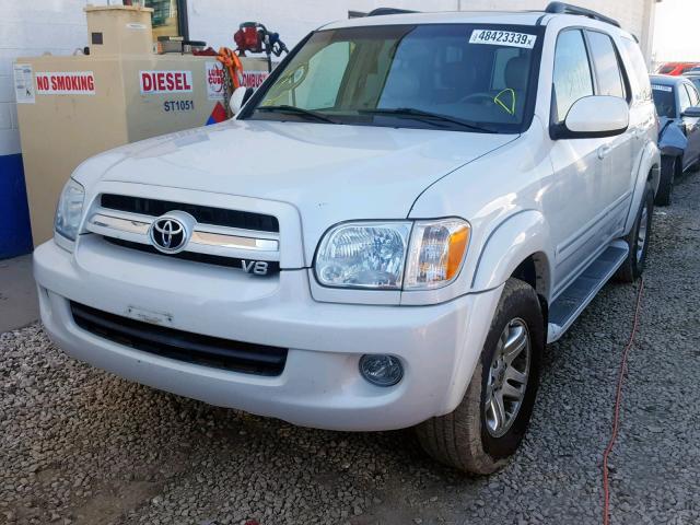 5TDBT48AX6S272386 - 2006 TOYOTA SEQUOIA LI WHITE photo 2