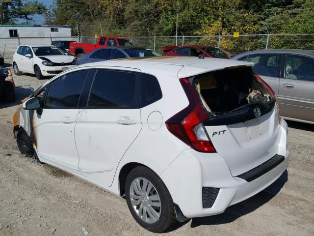 3HGGK5G54FM747759 - 2015 HONDA FIT LX WHITE photo 3