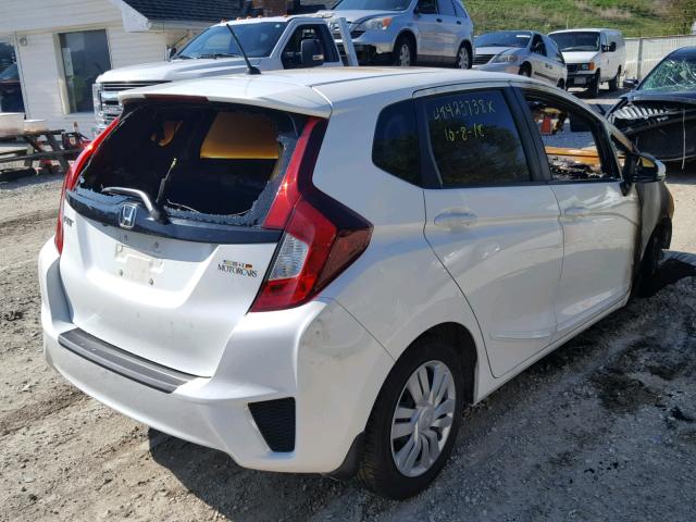 3HGGK5G54FM747759 - 2015 HONDA FIT LX WHITE photo 4