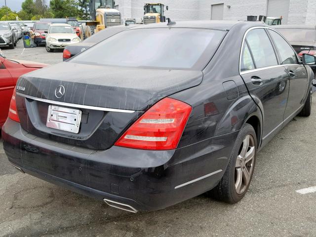 WDDNG7BB9BA385067 - 2011 MERCEDES-BENZ S 550 BLACK photo 4