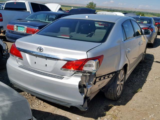 4T1BK3DB3BU429396 - 2011 TOYOTA AVALON BAS SILVER photo 4