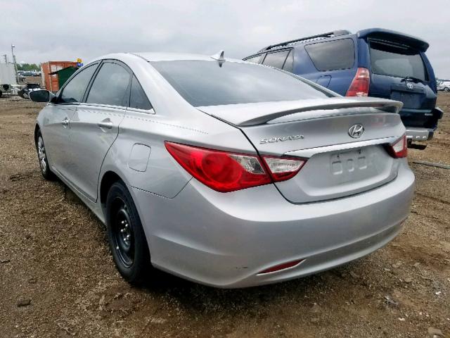 5NPEB4AC5BH214455 - 2011 HYUNDAI SONATA GLS SILVER photo 3