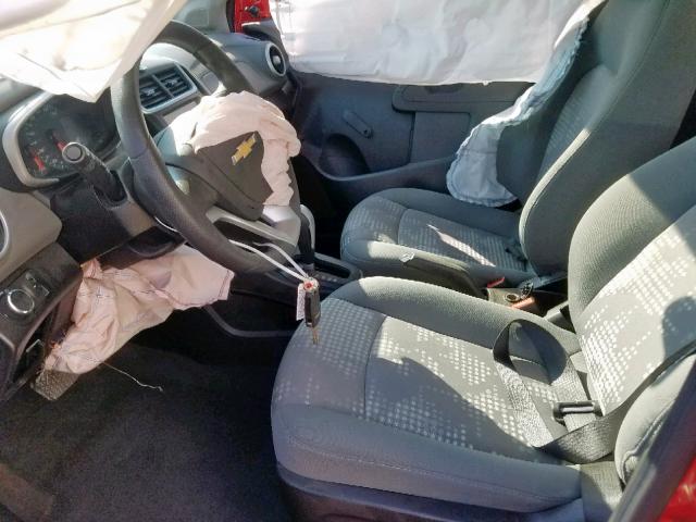 1G1JB5SH1H4130672 - 2017 CHEVROLET SONIC LS 红色 照片 5