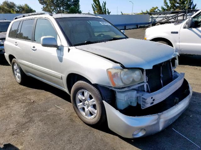 JTEGD21A830069993 - 2003 TOYOTA HIGHLANDER SILVER photo 1