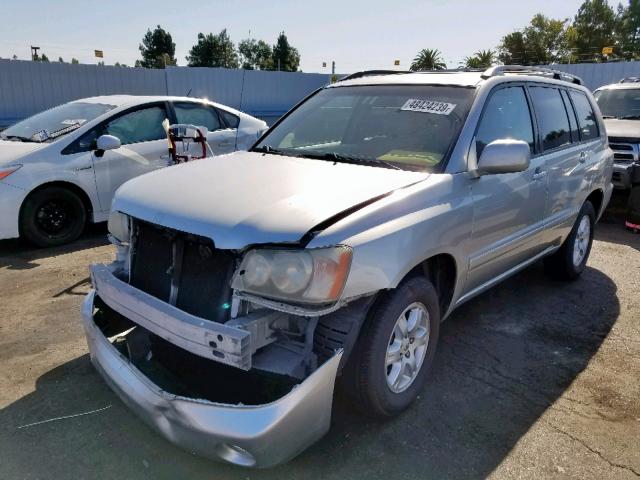 JTEGD21A830069993 - 2003 TOYOTA HIGHLANDER SILVER photo 2