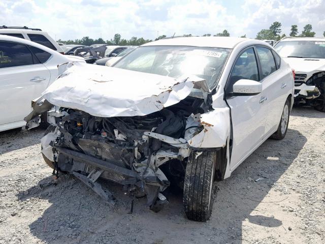 3N1AB7AP7JL604400 - 2018 NISSAN SENTRA S WHITE photo 2