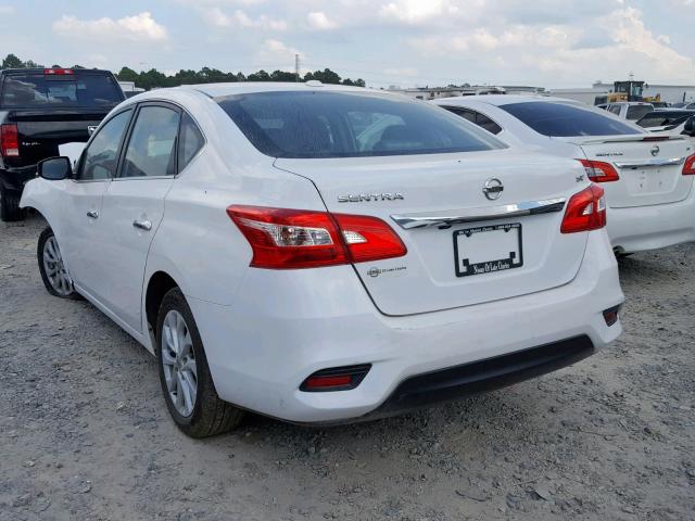 3N1AB7AP7JL604400 - 2018 NISSAN SENTRA S WHITE photo 3