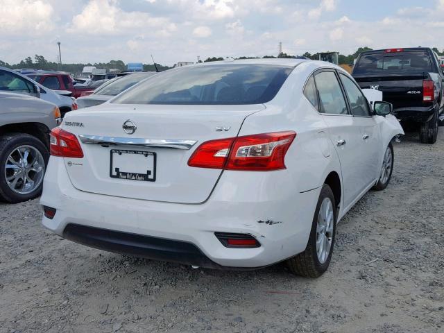 3N1AB7AP7JL604400 - 2018 NISSAN SENTRA S WHITE photo 4