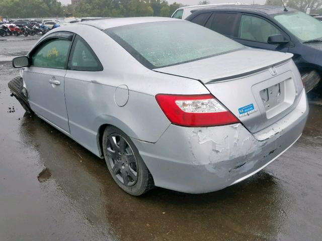 2HGFG12657H583895 - 2007 HONDA CIVIC LX SILVER photo 3