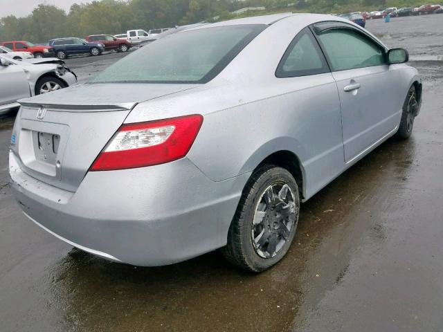 2HGFG12657H583895 - 2007 HONDA CIVIC LX SILVER photo 4