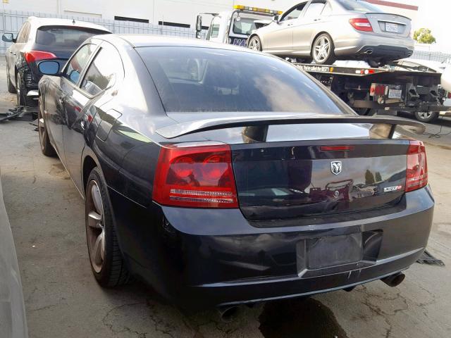 2B3KA73W96H289092 - 2006 DODGE CHARGER SR BLACK photo 3