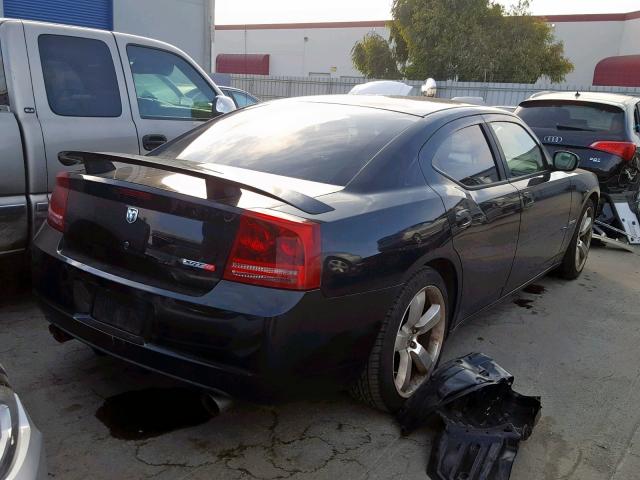 2B3KA73W96H289092 - 2006 DODGE CHARGER SR BLACK photo 4