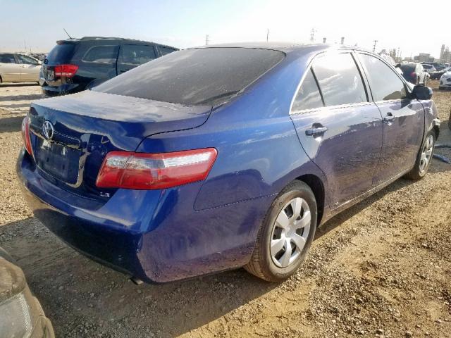 4T1BE46K68U228417 - 2008 TOYOTA CAMRY CE BLUE photo 4