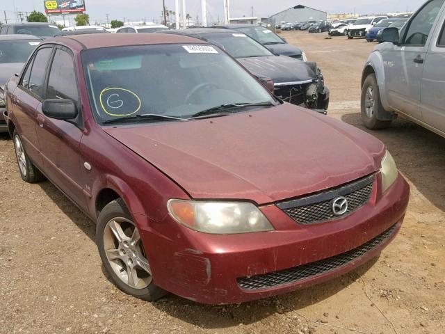 JM1BJ225630138544 - 2003 MAZDA PROTEGE DX MAROON photo 1