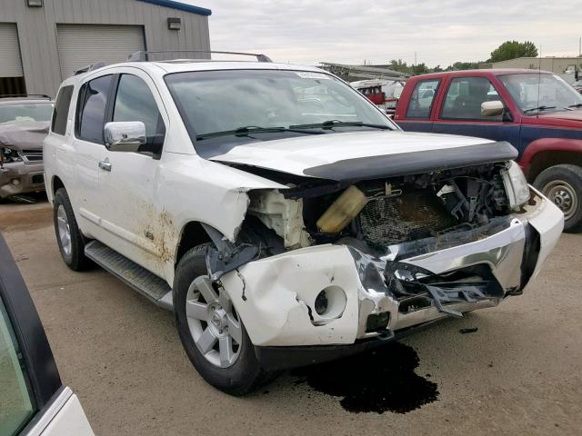 5N1AA08B05N730701 - 2005 NISSAN ARMADA SE WHITE photo 1