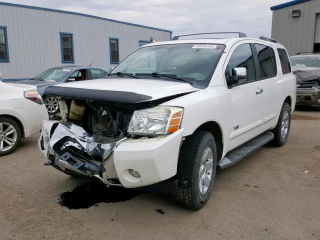 5N1AA08B05N730701 - 2005 NISSAN ARMADA SE WHITE photo 2