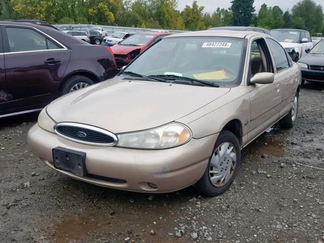 1FAFP6633WK230693 - 1998 FORD CONTOUR LX TAN photo 2