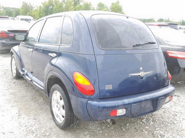 3C8FY68B35T628817 - 2005 CHRYSLER PT CRUISER BLUE photo 3