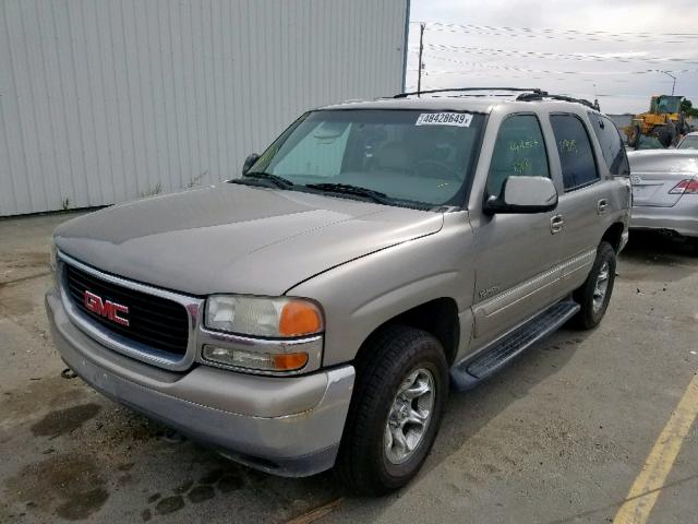 1GKEK13T01J225109 - 2001 GMC YUKON GOLD photo 2