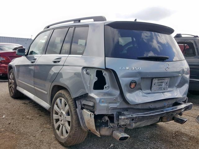 WDCGG8HB2AF405395 - 2010 MERCEDES-BENZ GLK 350 4M GRAY photo 3