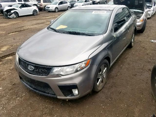 KNAFU6A29B5385448 - 2011 KIA FORTE EX GRAY photo 2