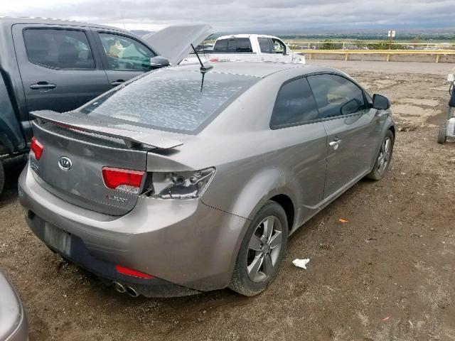 KNAFU6A29B5385448 - 2011 KIA FORTE EX GRAY photo 4