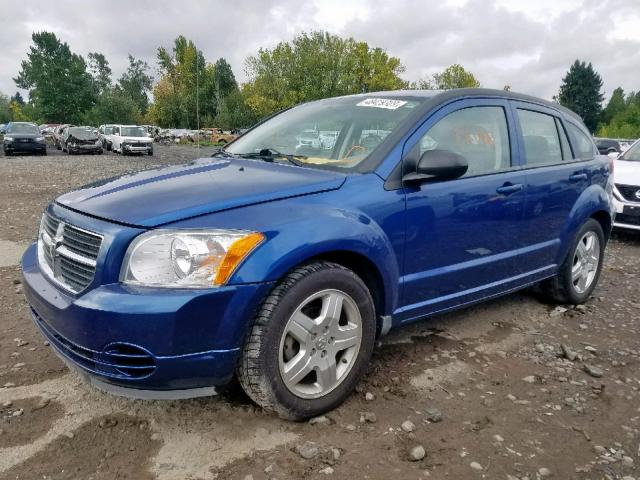 1B3HB48A69D149666 - 2009 DODGE CALIBER SX BLUE photo 2