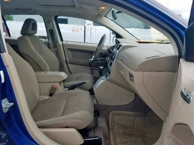 1B3HB48A69D149666 - 2009 DODGE CALIBER SX BLUE photo 5