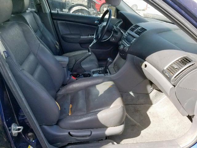 1HGCM56814A109127 - 2004 HONDA ACCORD EX BLUE photo 5