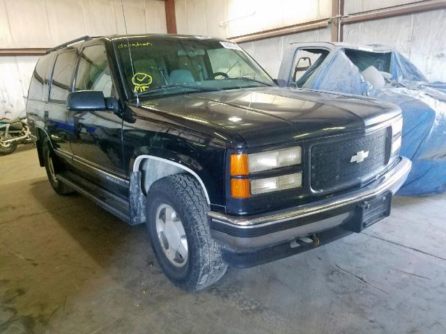 1GNEK13R4TJ397475 - 1996 CHEVROLET TAHOE BLACK photo 1