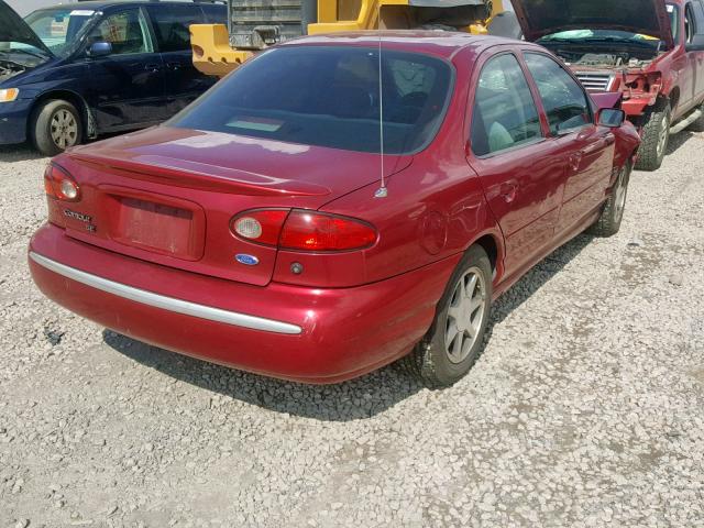 1FALP67LXSK237815 - 1995 FORD CONTOUR SE RED photo 4