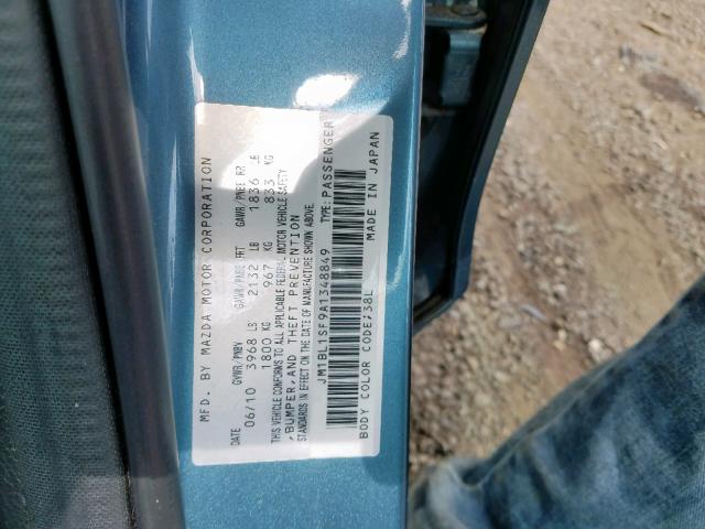 JM1BL1SF9A1348849 - 2010 MAZDA 3 I BLUE photo 10