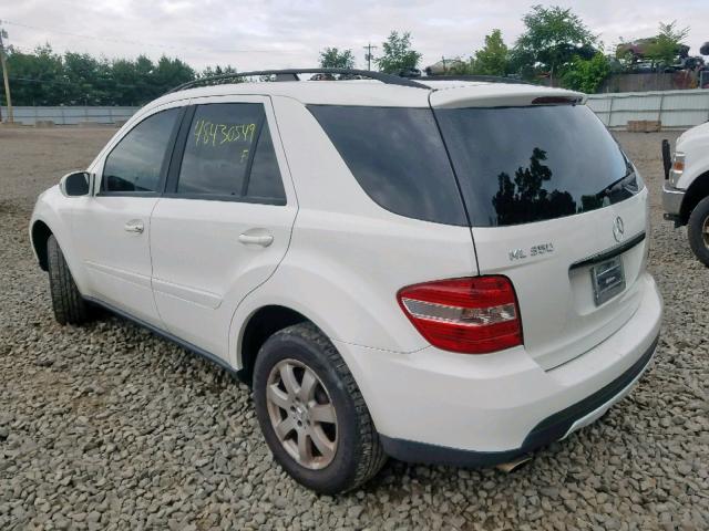 4JGBB86E36A082745 - 2006 MERCEDES-BENZ ML 350 WHITE photo 3