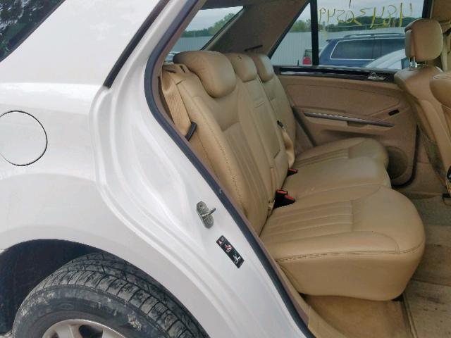 4JGBB86E36A082745 - 2006 MERCEDES-BENZ ML 350 WHITE photo 6