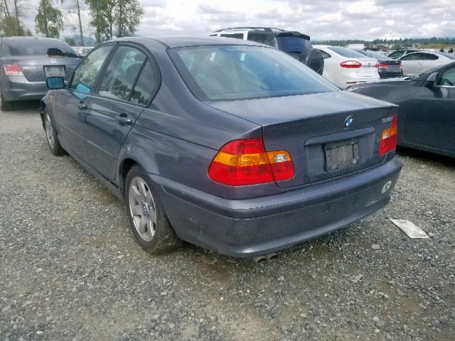 WBAEV33413KL83329 - 2003 BMW 325 I GRAY photo 3