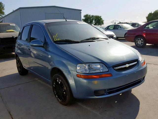 KL1TD66697B779324 - 2007 CHEVROLET AVEO BASE ლურჯი ფოტო 1